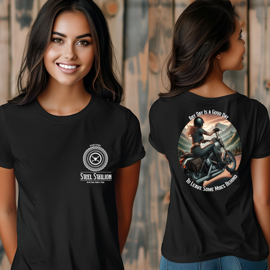 Any Day is a Good Day Biker Babe - Unisex Shirt