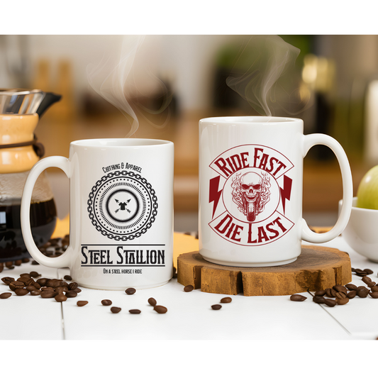 Live Fast Die Free - 15oz Ceramic Mug